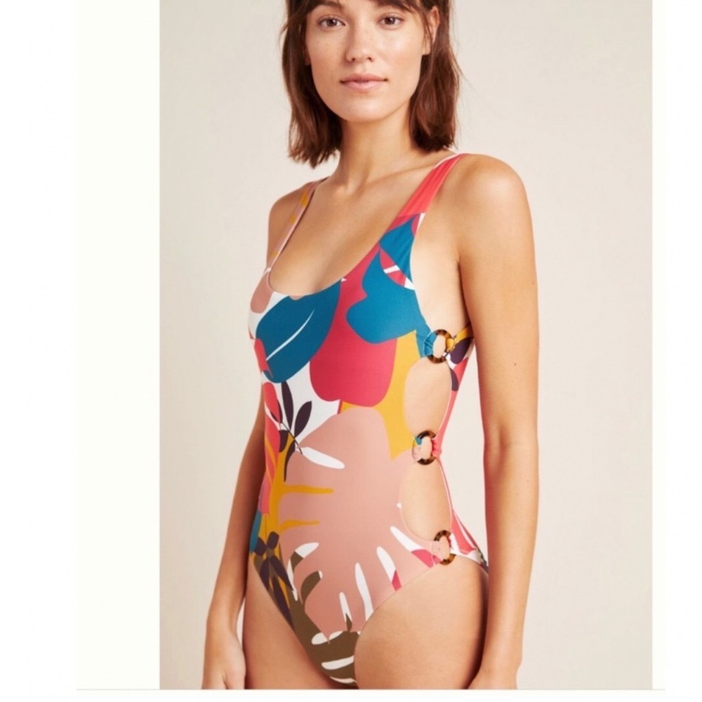 Anthropologie Red Carter Charlie One-Piece Swimsuit Medium NWT